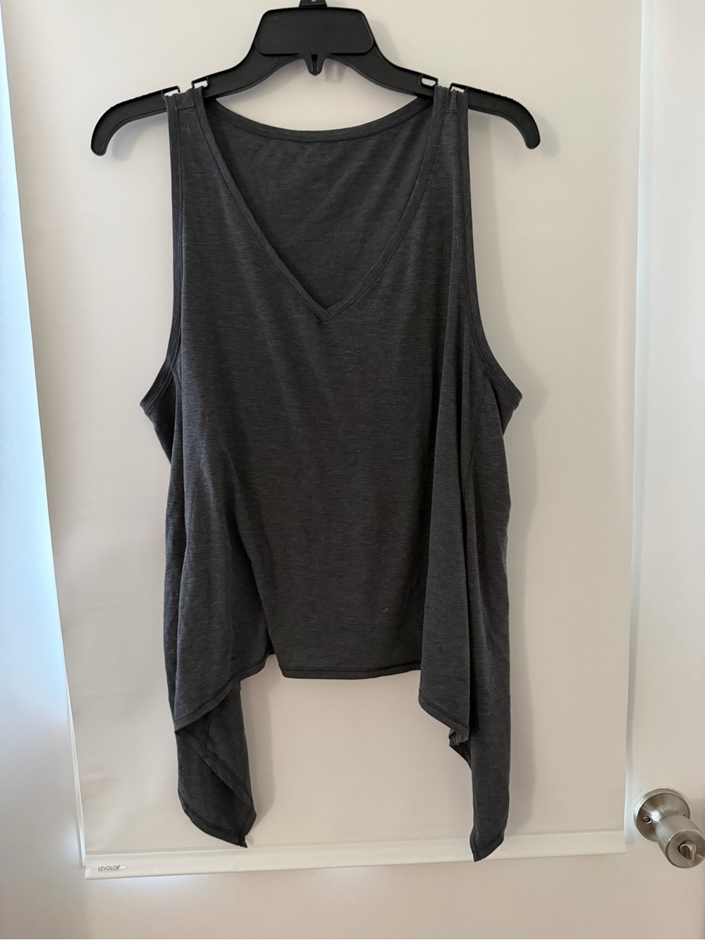 lululemon athletica Charcoal Draped V-Neck Tank